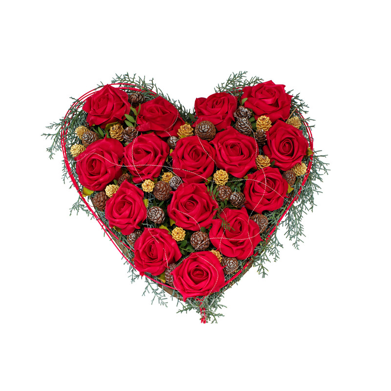 Livraison fleurs Coeur de roses rouges | Vente en ligne Fleur et Fleurs