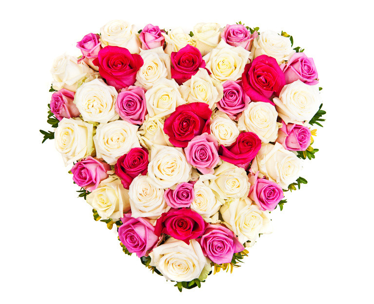 Livraison fleurs Coeur rose/rouge/blanc | Vente en ligne Fleur et Fleurs