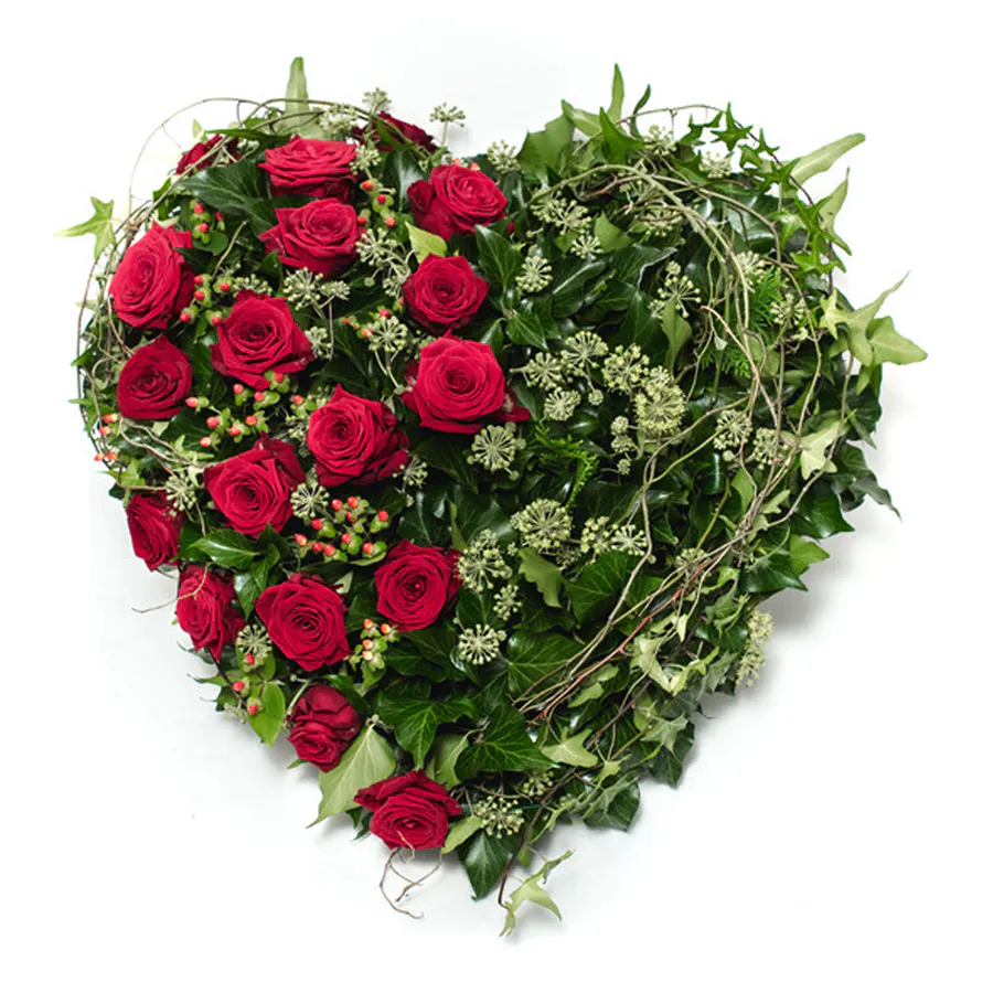 Coeur rouge/vert